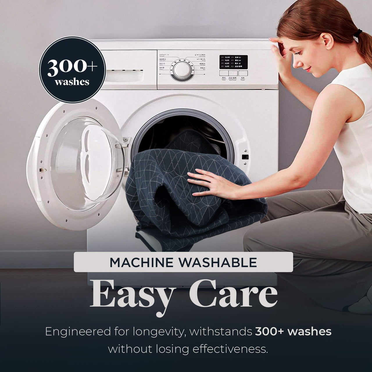 waterproof bed pad in washing machine